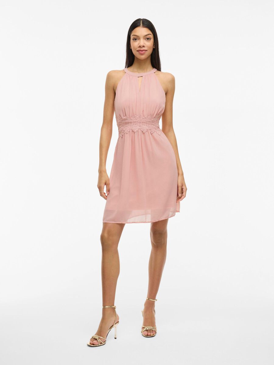 VILA HALTER NECK KORT KJOLE, Misty Rose, highres - 14057364_MistyRose_1038579_003.jpg