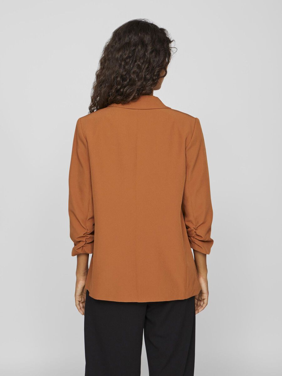 VILA 3/4-SLEEVED BLAZER, Argan Oil, highres - 14106705_ArganOil_004.jpg