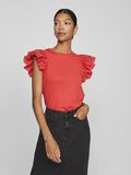 VILA EMBROIDERED CAP SLEEVE TOP, Poppy Red, highres - 14092646_PoppyRed_003.jpg