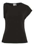 VILA ROUND NECK SHORT SLEEVED TOP, Meteorite, highres - 14105894_Meteorite_001.jpg