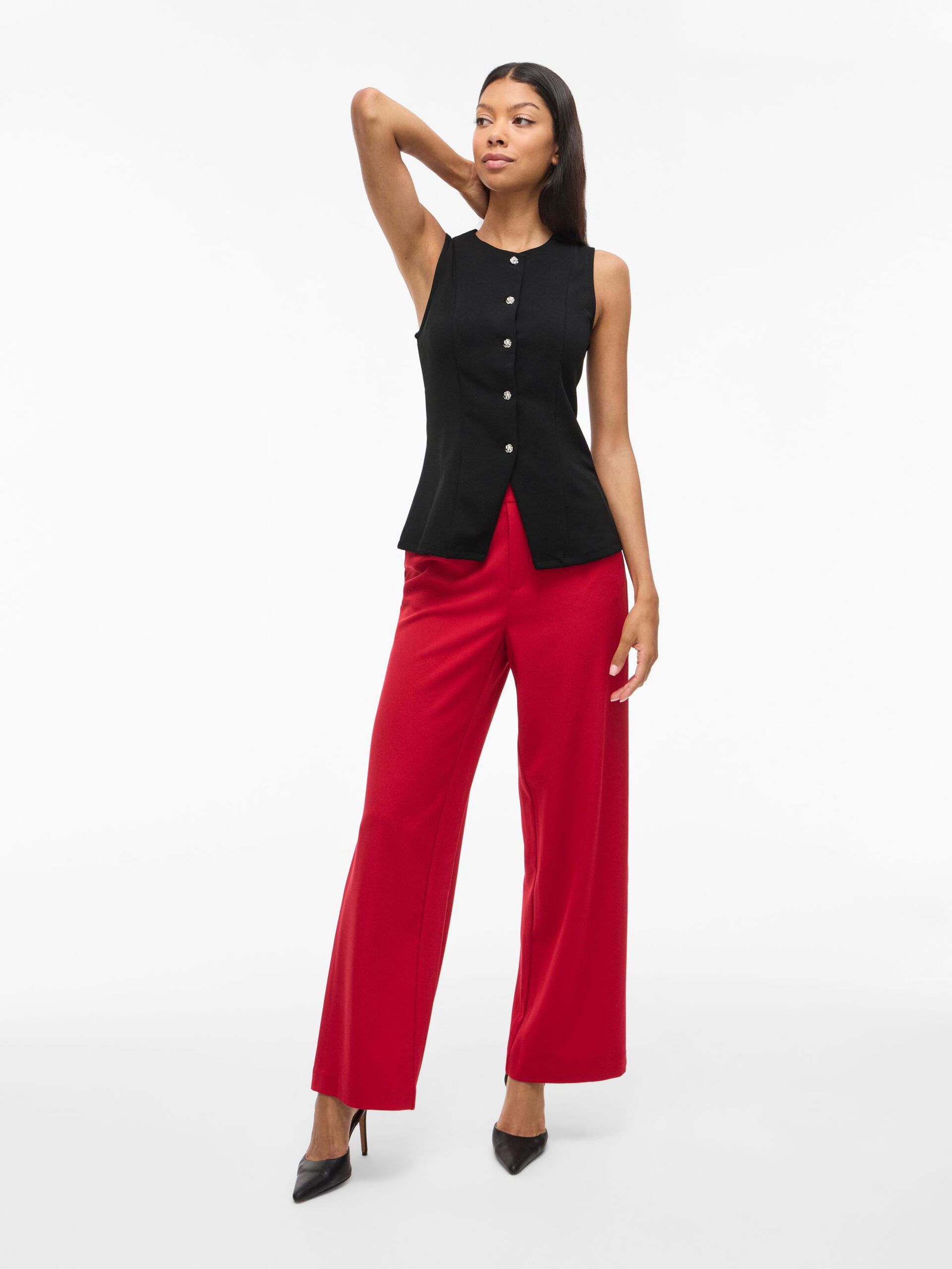 Carousel image - VIMERLANO ROUND NECK WAISTCOAT, Black Beauty | 4