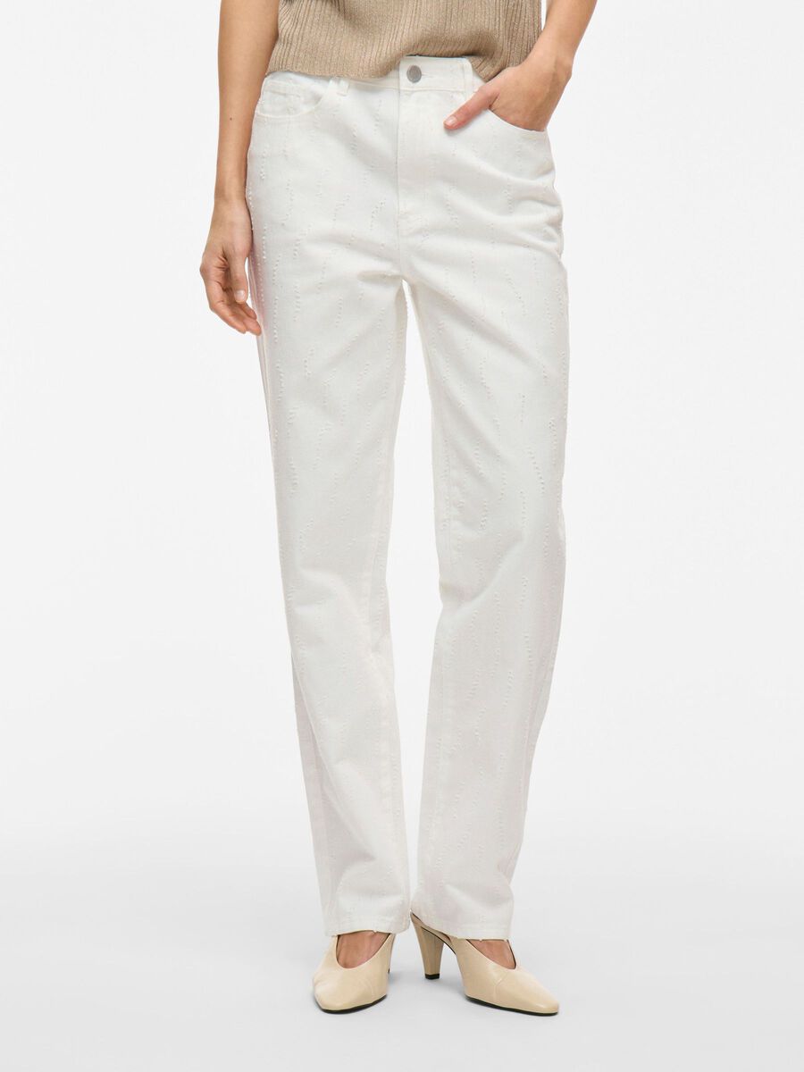 VILA TAILLE HAUTE JEAN DROIT, White Denim, highres - 14106823_WhiteDenim_003.jpg