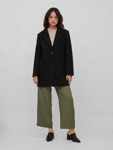 Vila PETITE - SINGLE-BREASTED COAT, Black, highres - 14081552_Black_003.jpg