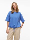 VILA ROUND NECK SHORT SLEEVED SWEATSHIRT, Regatta, highres - 14108521_Regatta_003.jpg