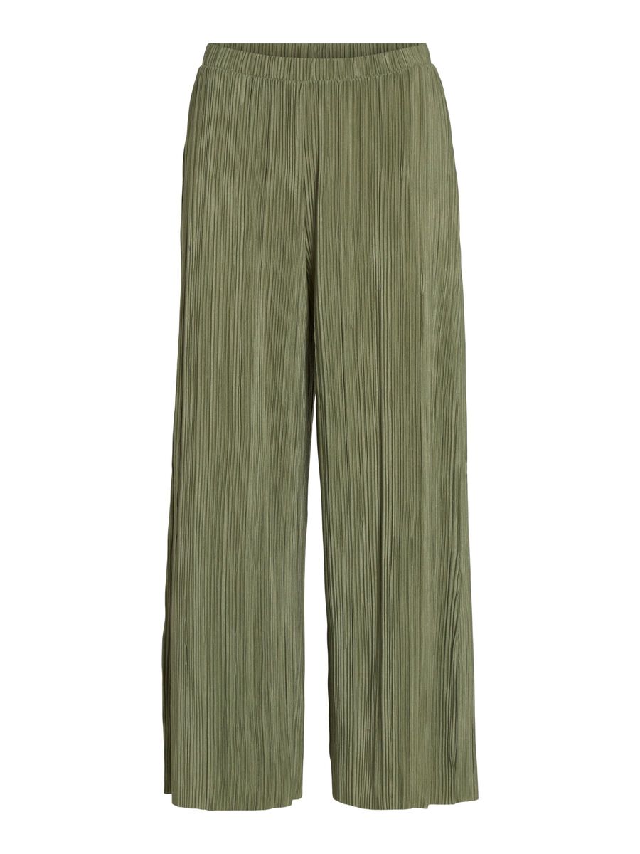 VILA HIGH WAIST CULOTTE HOSE, Oil Green, highres - 14096324_OilGreen_001.jpg