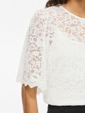 Product image thumbnail - VISTACIA BLONDE TOP MED KORTE &AElig;RMER, Cloud Dancer | 5