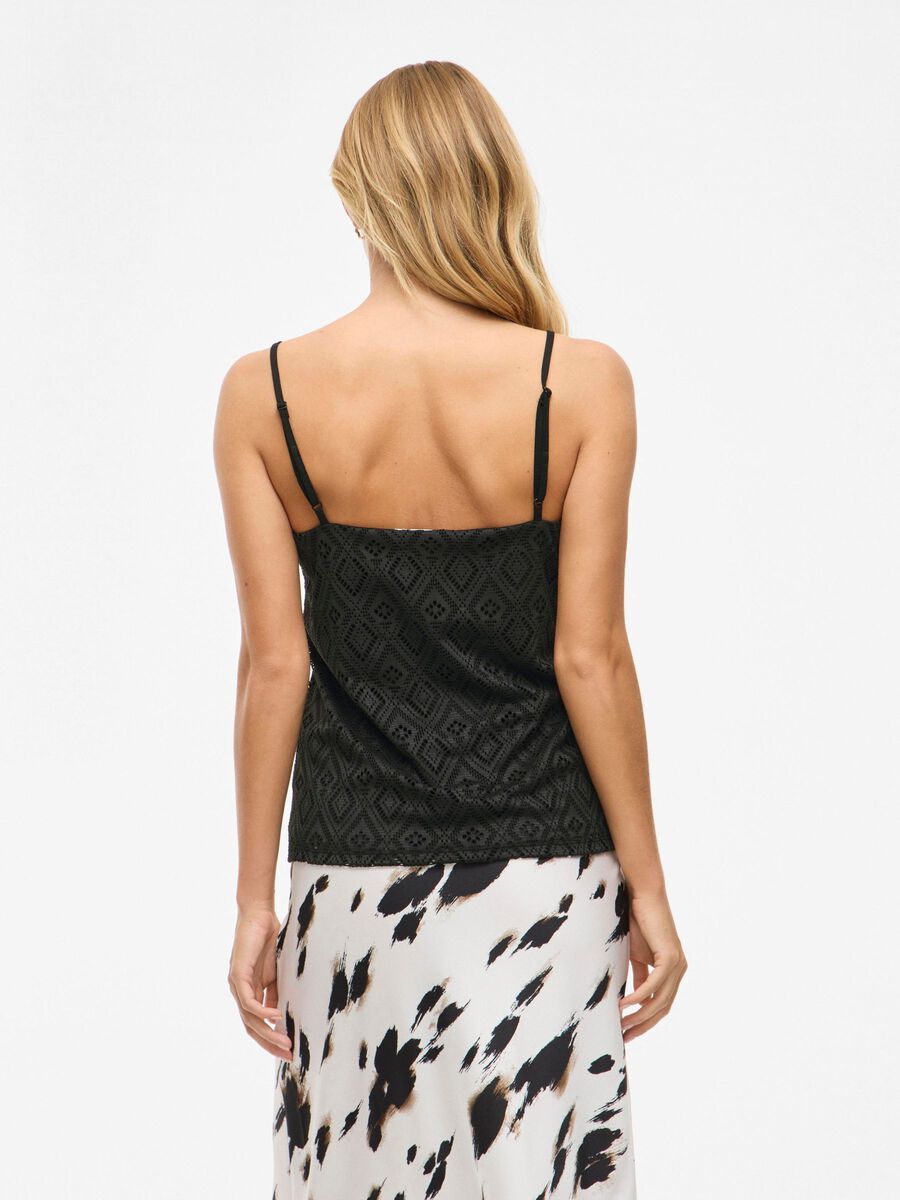 VILA VINUSA V-NECK STRAP TOP, Black, highres - 14112739_Black_004.jpg