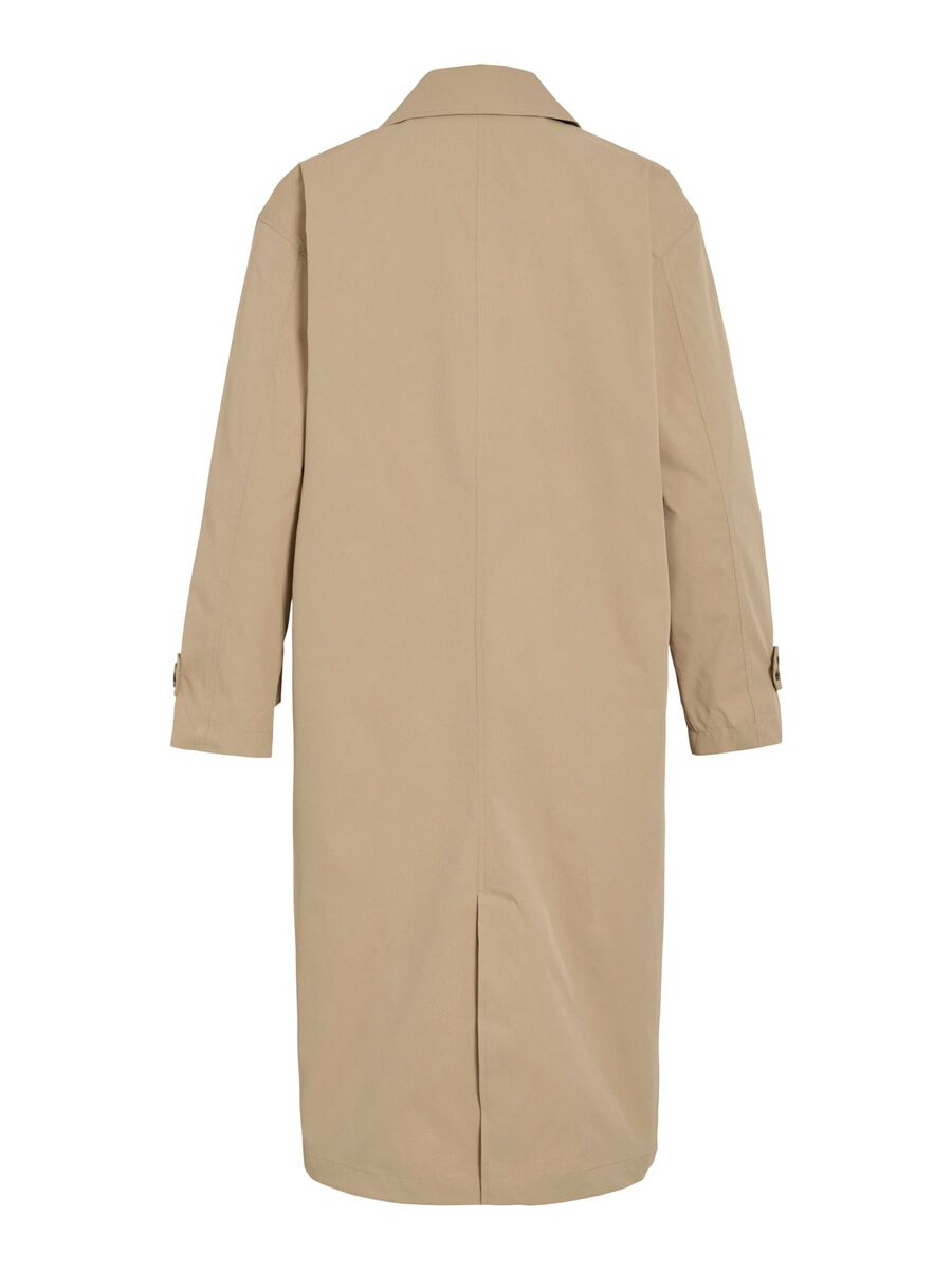 VILA VILINEA LONG TRENCHCOAT, Feather Gray, highres - 14111239_FeatherGray_002.jpg