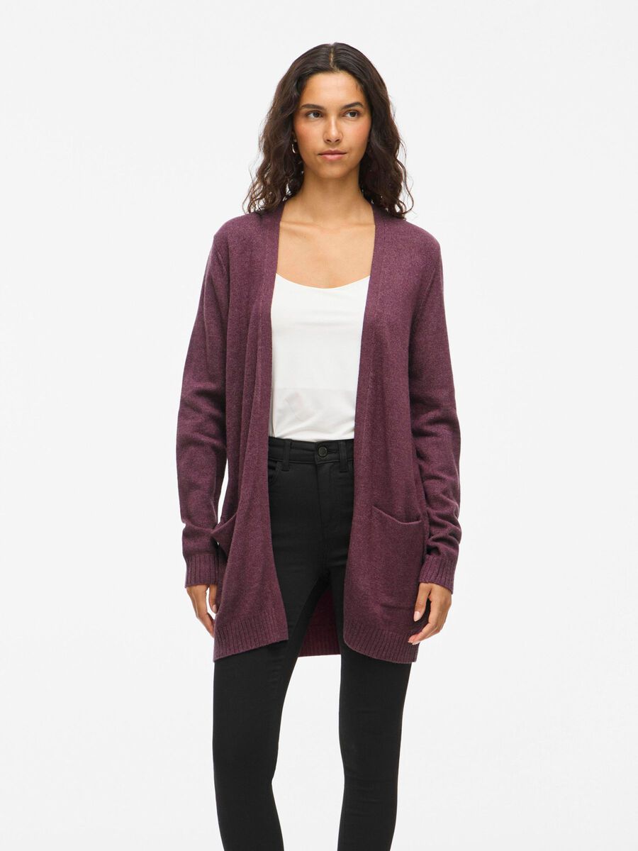 VILA VIRIL BASIC KNITTED CARDIGAN, Fig, highres - 14044041_Fig_958891_003.jpg