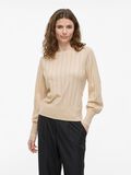 VILA KNITTED LONG SLEEVED TOP, Super Light Natural Melan, highres - 14108674_SuperLightNaturalMelan_003.jpg