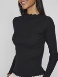 VILA HIGH NECK LONG SLEEVED TOP, Black, highres - 14109875_Black_006.jpg