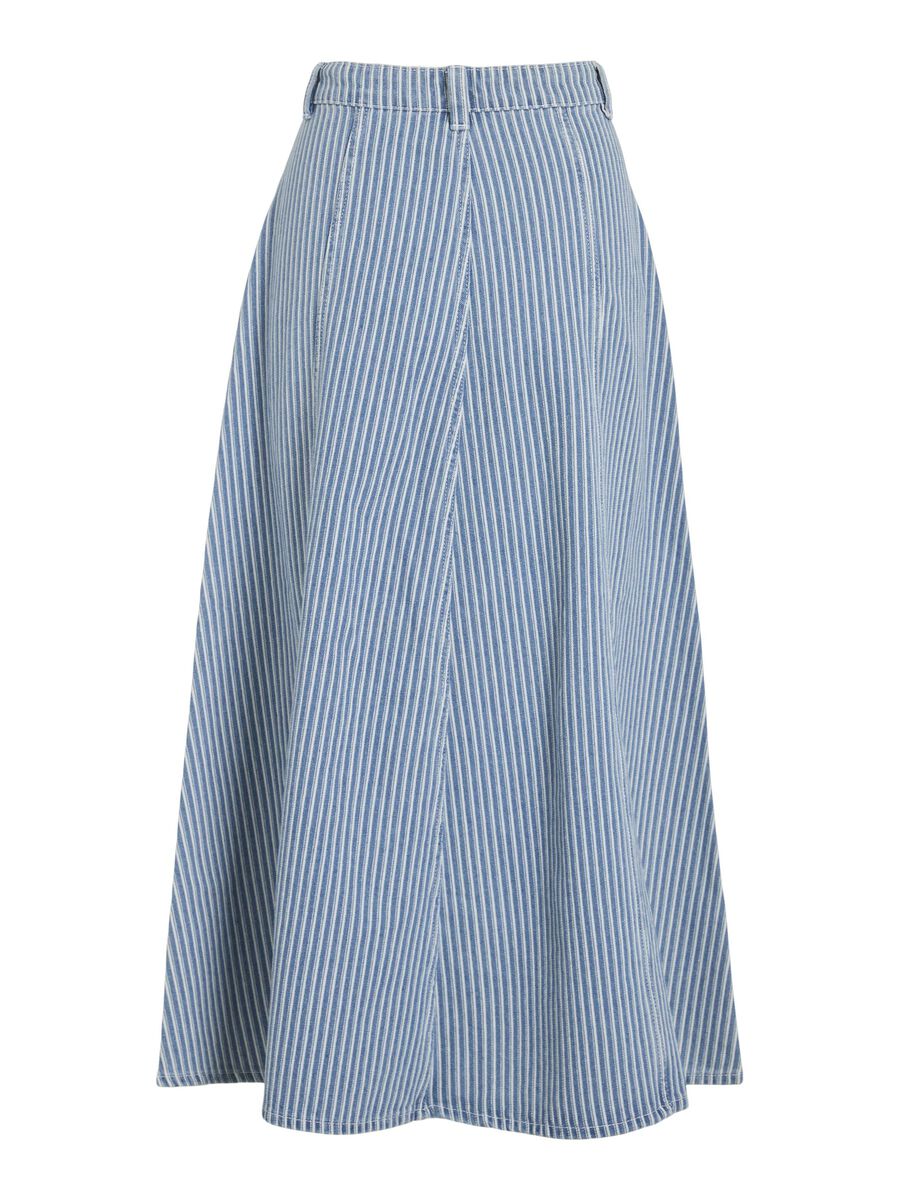 VILA KORKEAVYÖTÄRÖISET MIDIHAME, Medium Blue Denim, highres - 14108054_MediumBlueDenim_1194261_002.jpg