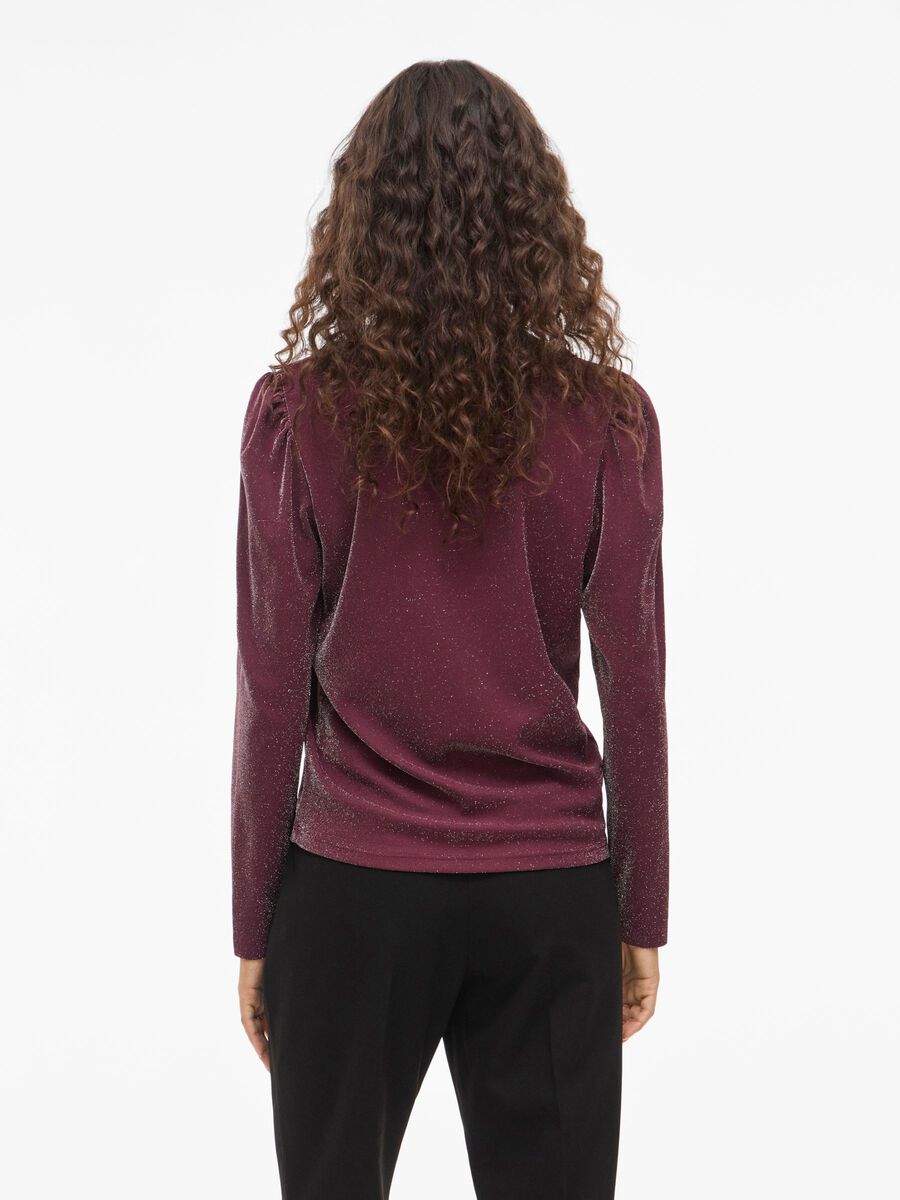 Carousel image - VIELEINAS V-NECK LONG SLEEVED TOP, Fig | 2
