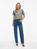 VILA VINORA RUNDHALS T-SHIRT, Medium Grey Melange, highres - 14103448_MediumGreyMelange_005.jpg
