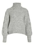 Vila TURTLENECK KNITTED PULLOVER, Light Grey Melange, highres - 14091728_LightGreyMelange_001.jpg