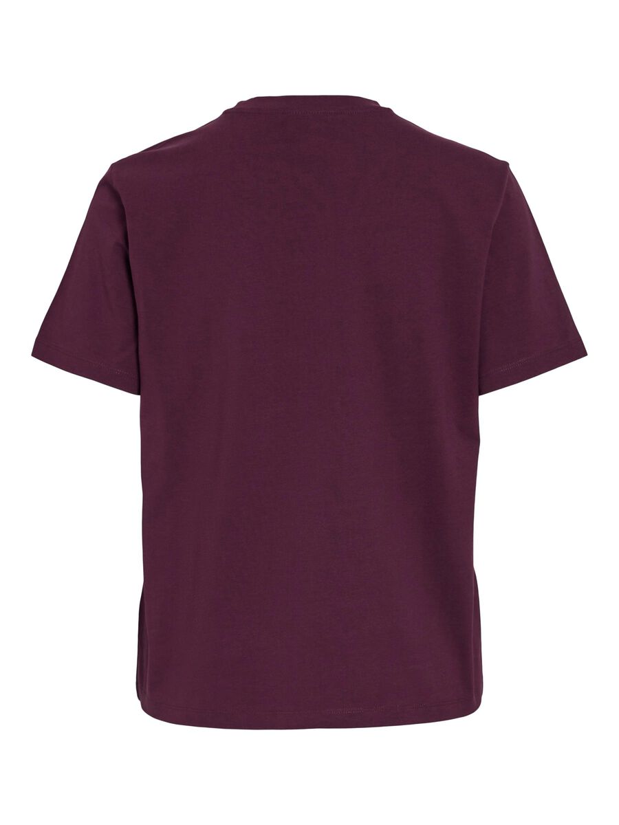 VILA VINORA - ENCOLURE RONDE T-SHIRT, Fig, highres - 14103448_Fig_002.jpg