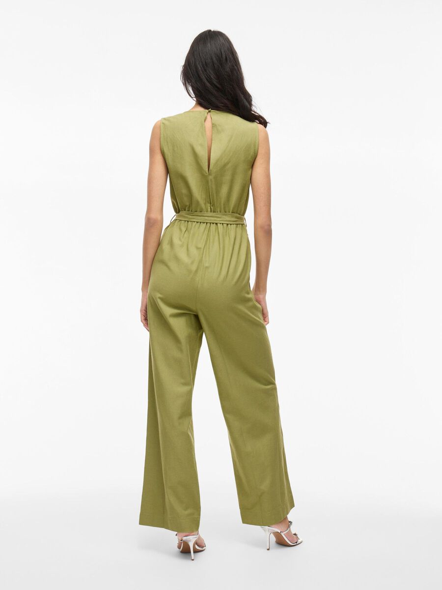 VILA VIPRISILLA SLEEVELESS JUMPSUIT, Sage, highres - 14104792_Sage_004.jpg