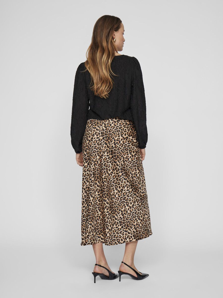 VILA VIELLETTE HIGH WAIST MIDIROCK, Caramel Café, highres - 14084182_CaramelCaf_1174616_004.jpg
