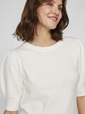 VILA VIRIL KURZÄRMELIGES STRICKOBERTEIL, White Alyssum, highres - 14105306_WhiteAlyssum_006.jpg