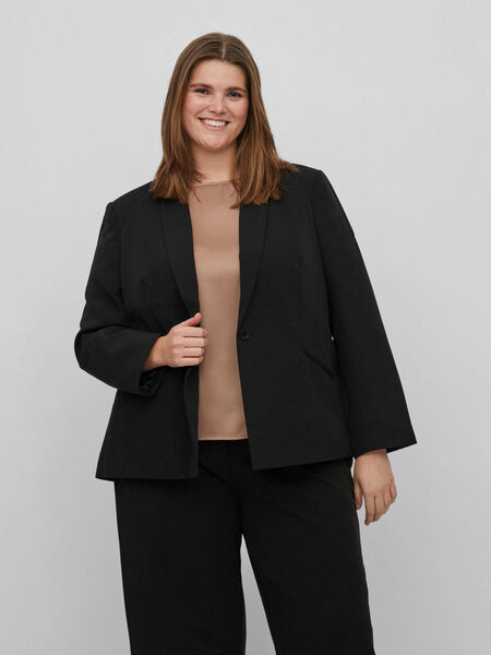 Vila CURVE - À BOUTONNAGE SIMPLE BLAZER, Black, highres - 14086732_Black_1034068_003.jpg
