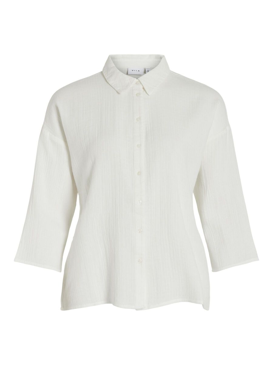 VILA VILANIA 3/4 SLEEVED SHIRT, Cloud Dancer, highres - 14089485_CloudDancer_001.jpg