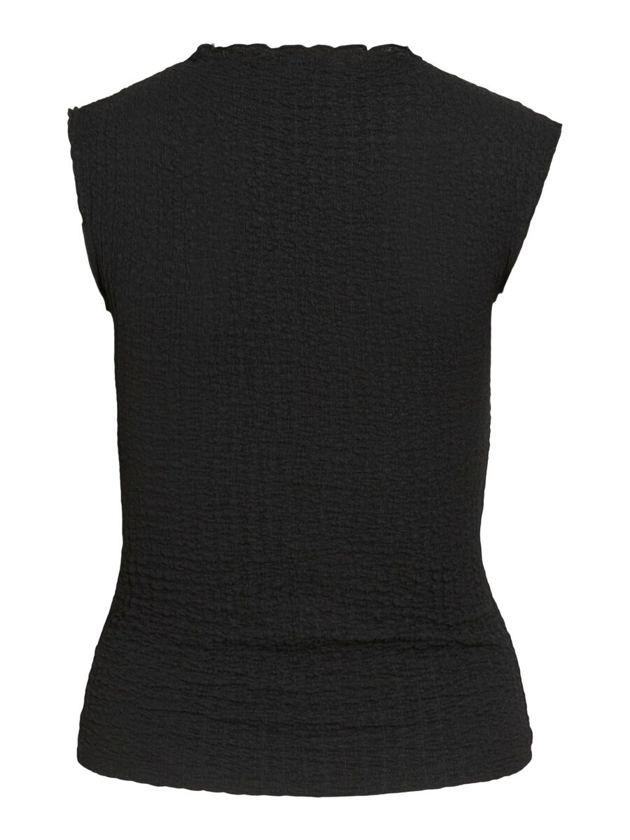 VILA VIDELIA HOGE KRAAG MOUWLOZE TOP, Black, highres - 14112111_Black_002.jpg