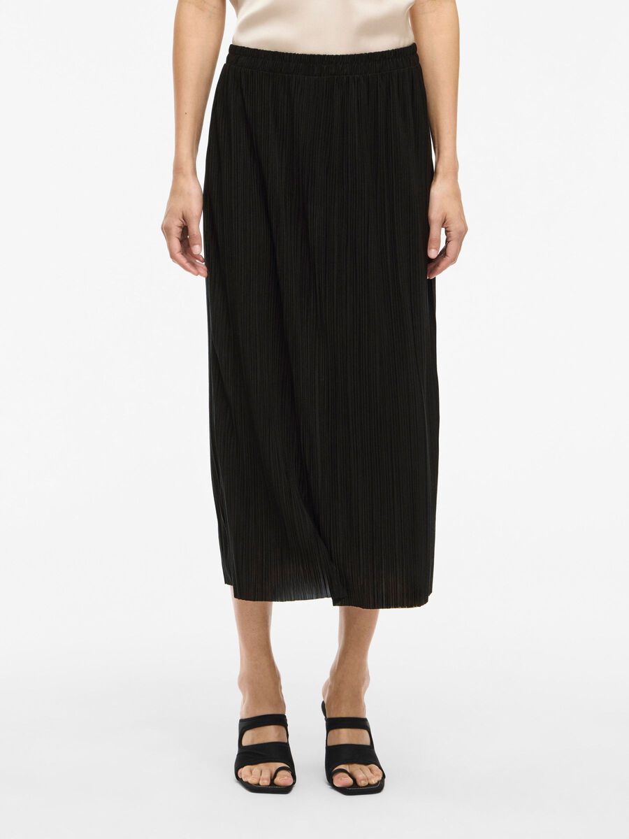VILA VIPLISA HIGH WAIST MIDI SKIRT, Black Beauty, highres - 14111136_BlackBeauty_003.jpg