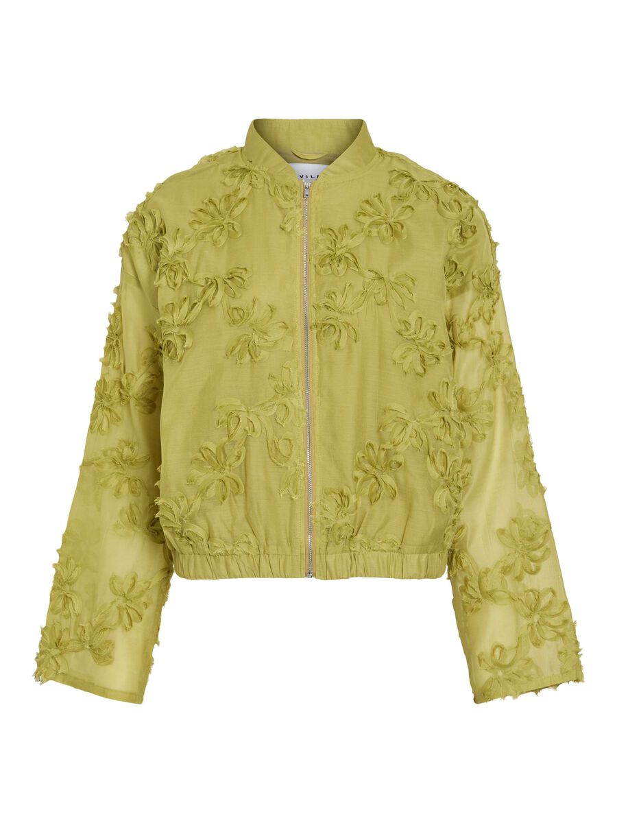 VILA VIAGNES DETAILED BOMBER JACKET, Green Envy, highres - 14111826_GreenEnvy_001.jpg