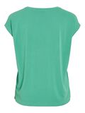 VILA VIMODALA V-NECK SHORT SLEEVED TOP, Winter Green, highres - 14074847_WinterGreen_002.jpg