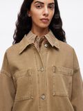 VILA BUTTONED DENIM JACKET, Petrified Oak, highres - 14107803_PetrifiedOak_006.jpg
