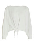 Vila FRONT TIE LONG SLEEVED BLOUSE, Optical Snow, highres - 14081510_OpticalSnow_001.jpg