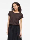 VILA VIDREAMERS ROUND NECK T-SHIRT, Coffee Bean, highres - 14083083_CoffeeBean_003.jpg