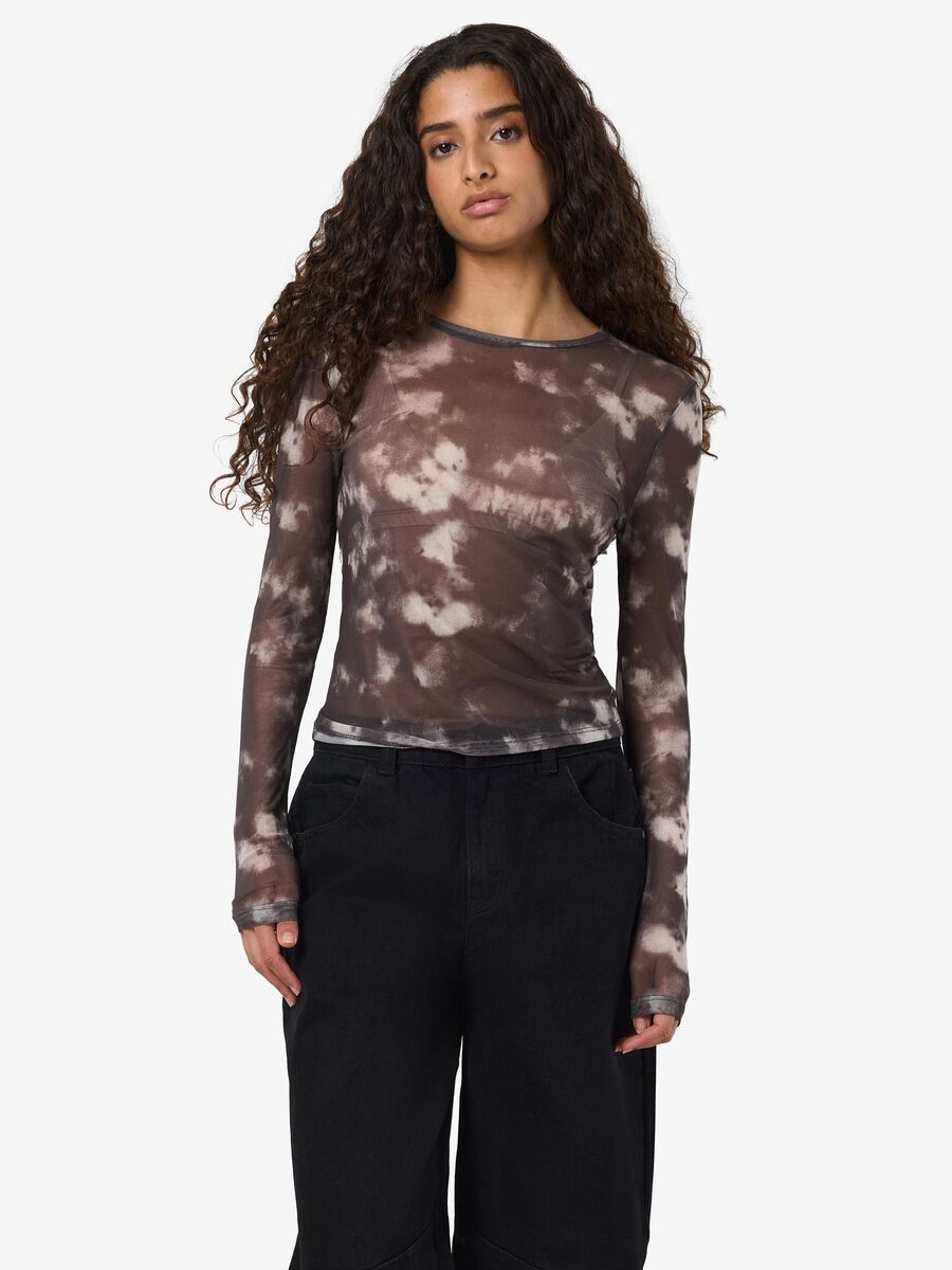 Noisy May LONG SLEEVED MESH TOP, Morel, highres - 27022045_Morel_1165261_003.jpg
