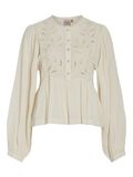 VILA RONDE HALS SHIRT MET LANGE MOUWEN, Birch, highres - 14100532_Birch_001.jpg
