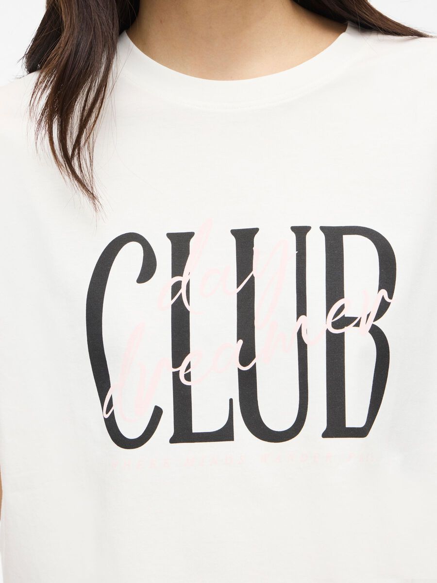Carousel image - VIVORA GOLA REDONDA T-SHIRT OVERSIZED, Snow White | 5