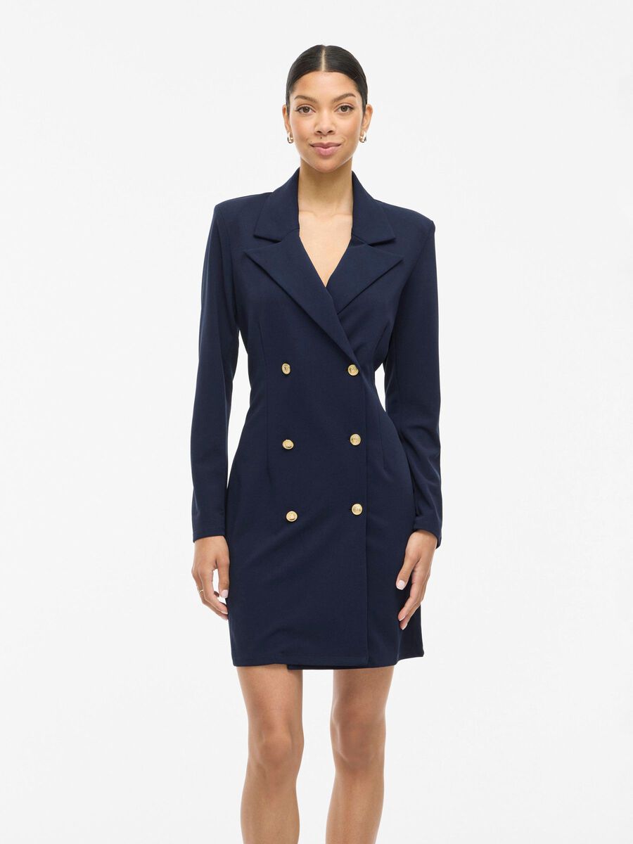 VILA VICLARA KURZES BLAZERKLEID, Navy Blazer, highres - 14112686_NavyBlazer_003.jpg