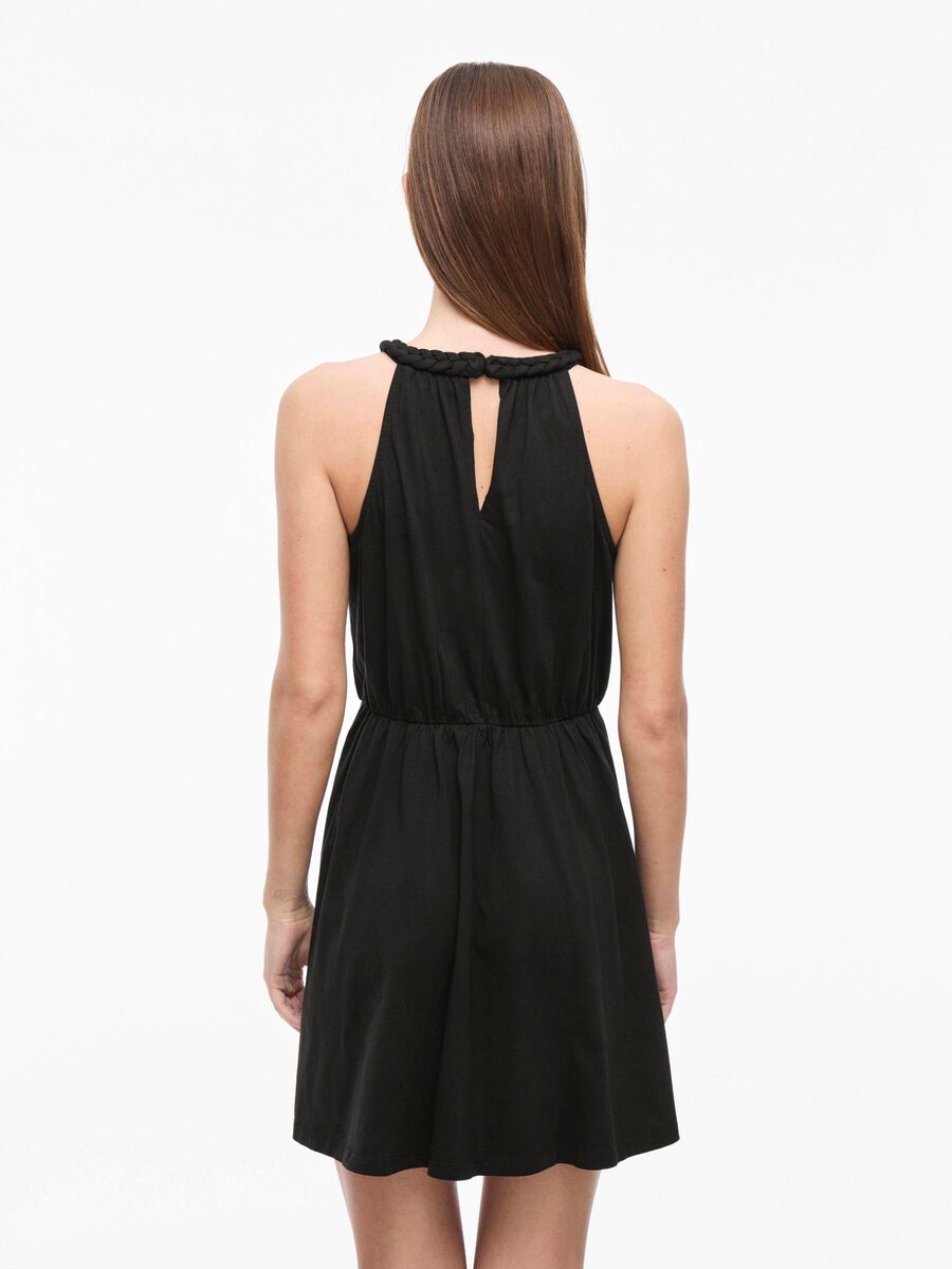 VILA VIMILLA NECKHOLDER MINIKLEID, Black, highres - 14110013_Black_004.jpg