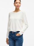 VILA VIRIL RUNDHALS STRICKPULLOVER, White Alyssum, highres - 14054177_WhiteAlyssum_007.jpg