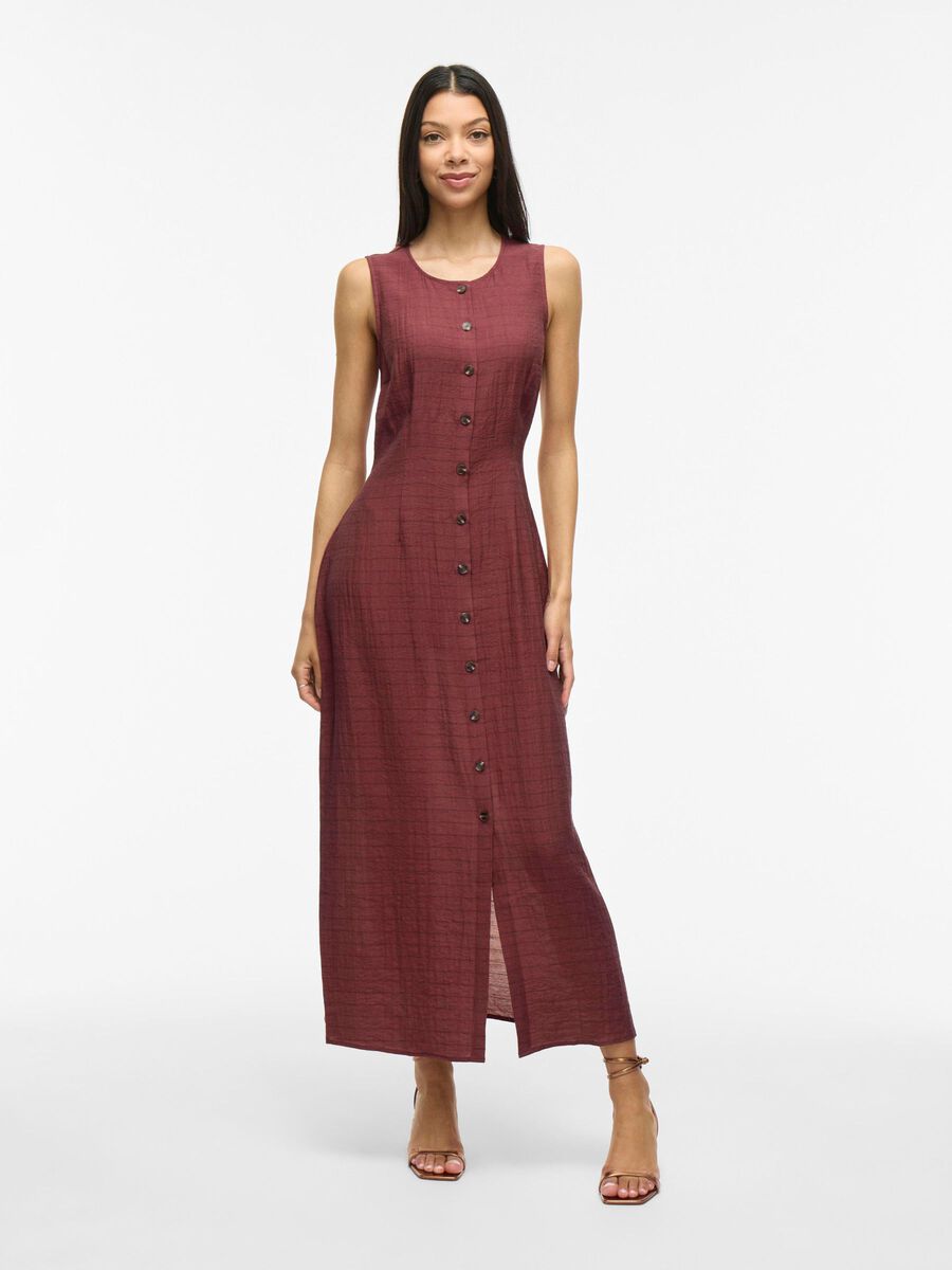 VILA VIENZA SLEEVELESS MAXI DRESS, Burnt Henna, highres - 14110587_BurntHenna_003.jpg