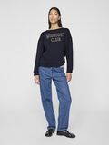 VILA RUNDHALS LANGÄRMELIGES SWEATSHIRT, Navy Blazer, highres - 14104009_NavyBlazer_1161273_005.jpg
