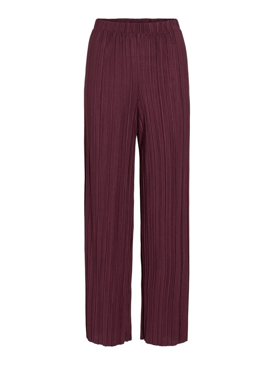VILA RIBBED WIDE-LEG TROUSERS, Fig, highres - 14089681_Fig_001.jpg