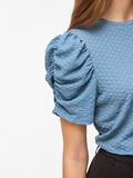 Product image thumbnail - VIANINE ROUND NECK SHORT SLEEVED TOP, Blue Shadow | 5