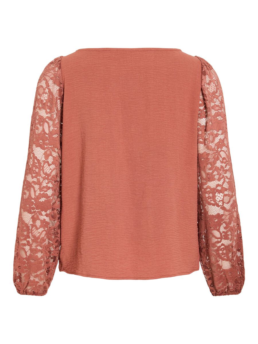 Carousel image - VIJOSA SPITZEN OBERTEIL MIT LANGEN &Auml;RMELN, Apple Butter | 6