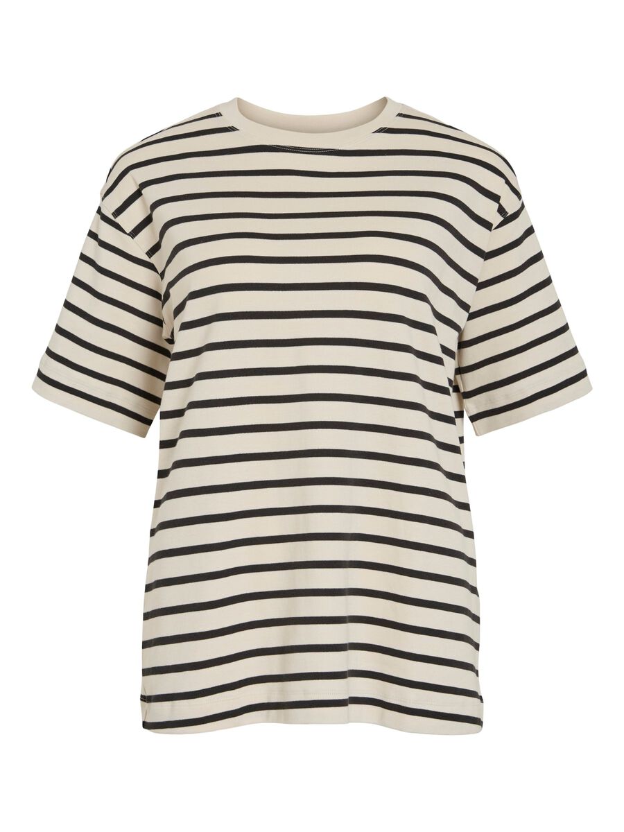 Carousel image - ROUND NECK OVERSIZED T-SHIRT, Birch | 6