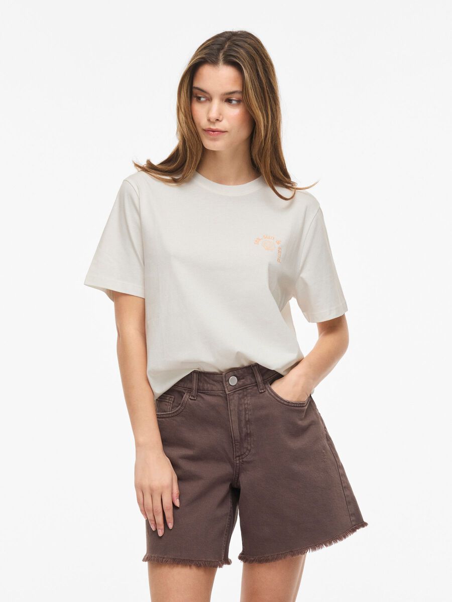 Product carousel image - VISYBIL ROUND NECK T-SHIRT, Snow White | 1