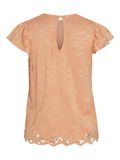 Vila LACE SHORT SLEEVED TOP, Shell Coral, highres - 14096588_ShellCoral_002.jpg