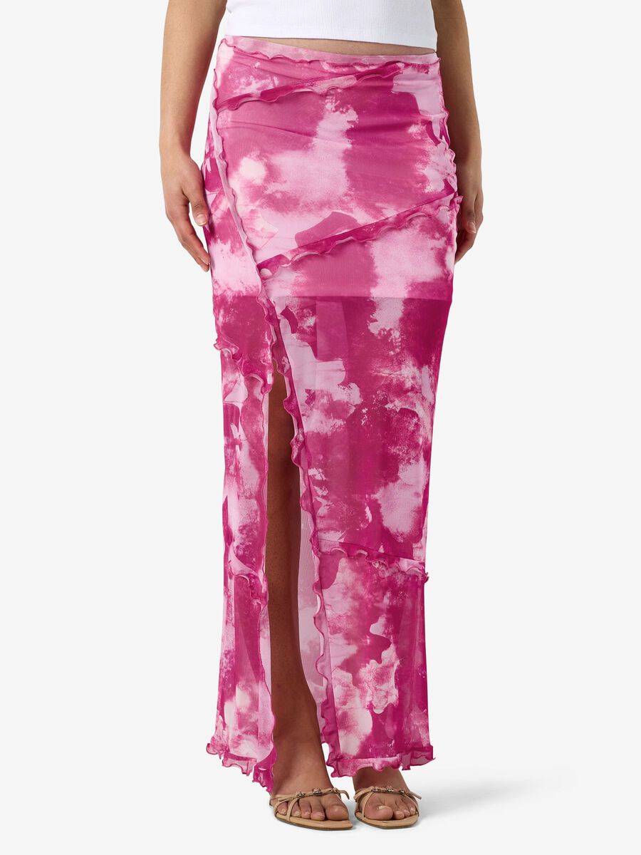 Product carousel image - NMROSA MAXI SKIRT, Fuchsia Fedora | 1