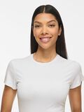 Product image thumbnail - VIKENZA OKRĄGŁY DEKOLT TOP Z KR&Oacute;TKIMI RĘKAWAMI, Optical Snow | 3