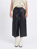 Vila CROPPED FAUX LEATHER TROUSERS, Black, highres - 14067623_Black_003.jpg