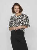 VILA ROUND NECK SHORT SLEEVED TOP, Black, highres - 14096386_Black_1100332_003.jpg